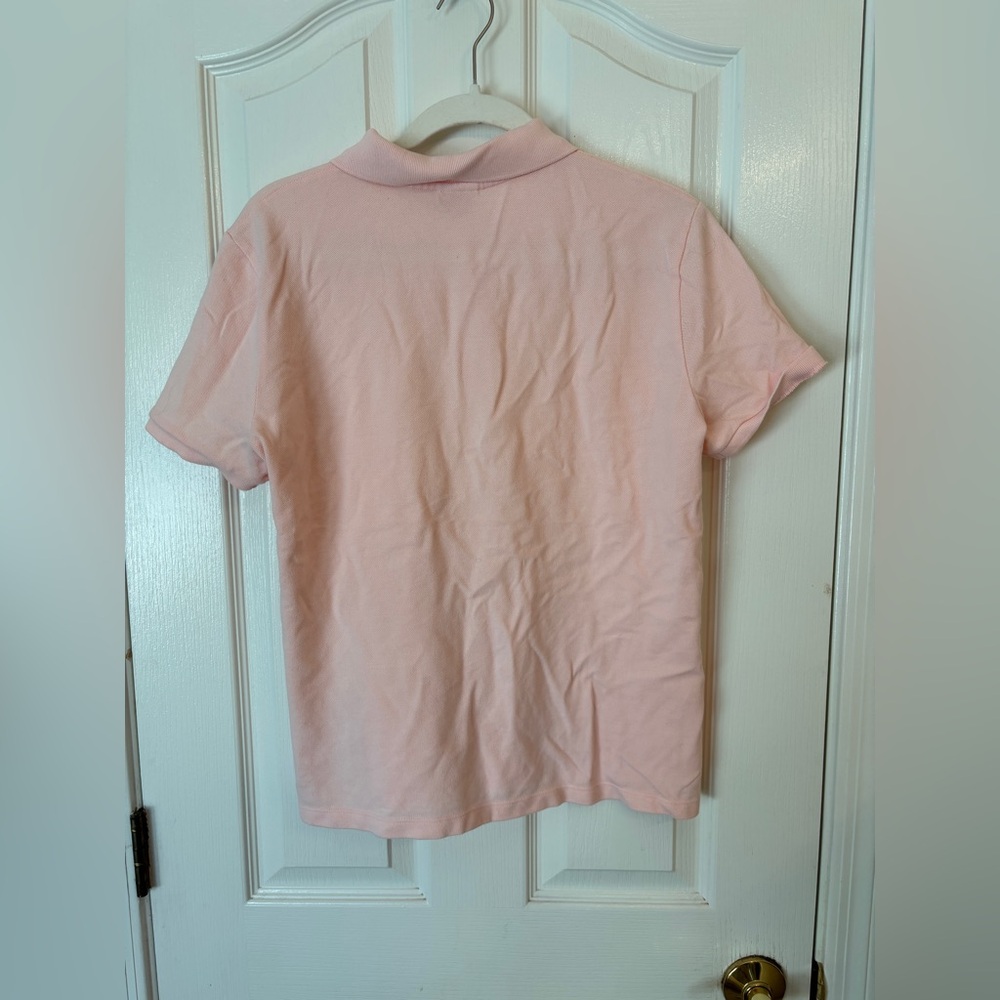 Brooks Brothers Pink Polo 100% Cotton Knit Shirt Women’s Large Classic - Picture 2 of 6